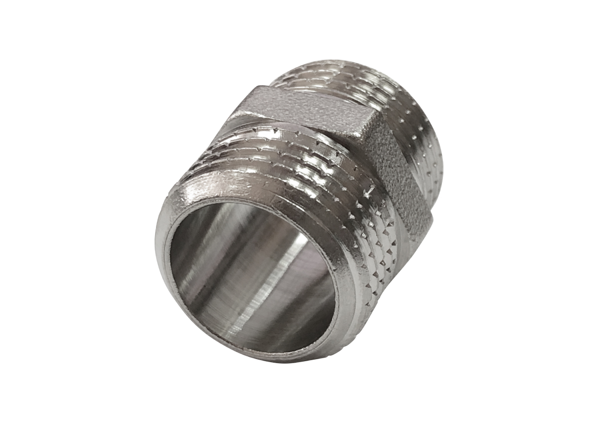 Ниппель НИКЕЛИРОВАННЫЙ VALFEX НР-НР 1/2" (300/10)