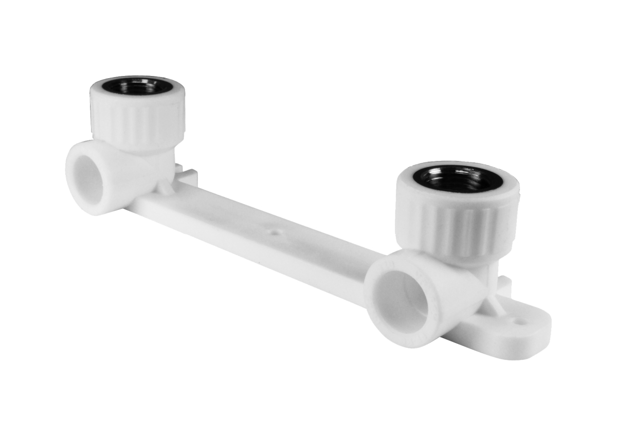 Комплект настенный для смесителя 20х1/2" в.р. (20/5) (Valfex) БЕЛЫЙ