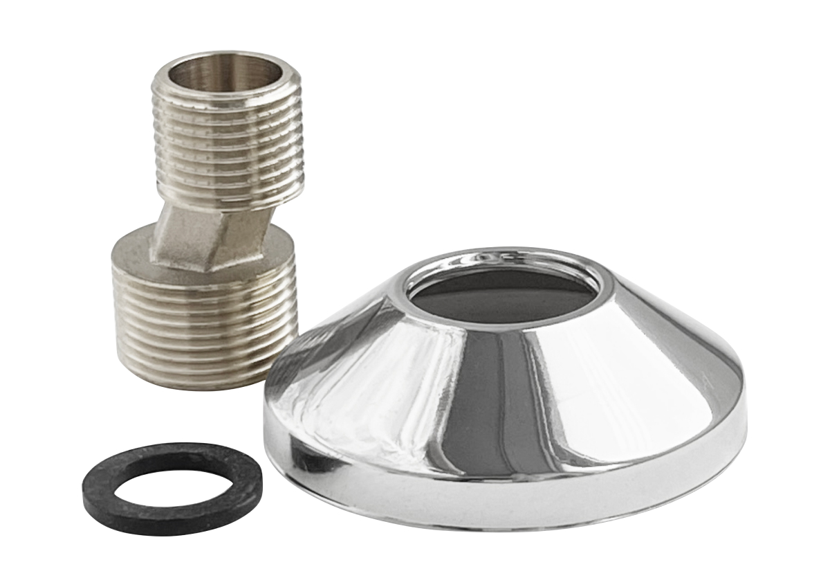 Эксцентрик НИКЕЛИРОВАННЫЙ с декоративной чашкой VALFEX 3/4"х1/2" 25 мм (35/1) К