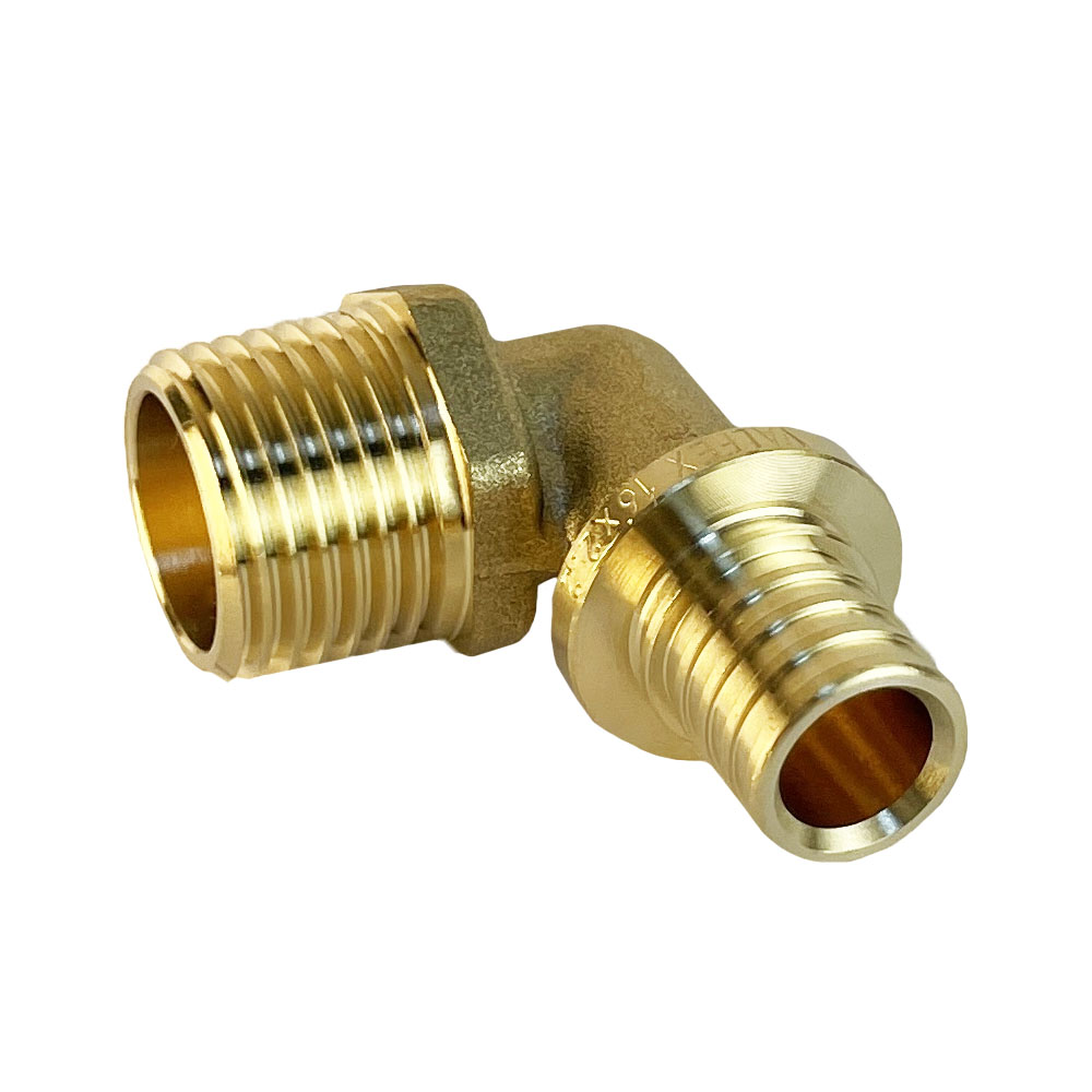 Угольник надвижной с переходом на вн.р. 16(2,2) х 1/2" (VALFEX) (180/10) К