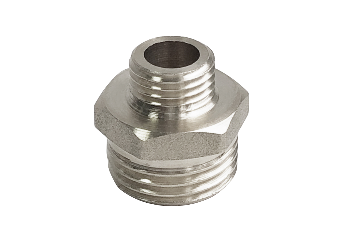 Ниппель НИКЕЛИРОВАННЫЙ переходной VALFEX НР 3/4" - НР 1/2" (220/10)