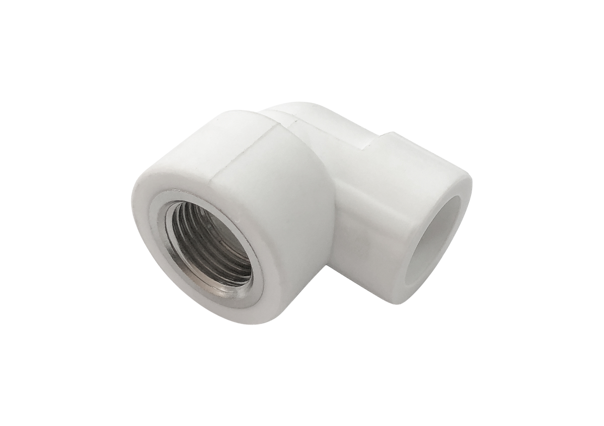 Угольник переходной с внутренней резьбой 20х1/2" (125/25) (Valfex) БЕЛЫЙ