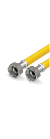 Подводка гибкая для ГАЗА, Valfex, ПВХ с полиэфирной нитью, 1/2", г/г, 0,3 м (250)
