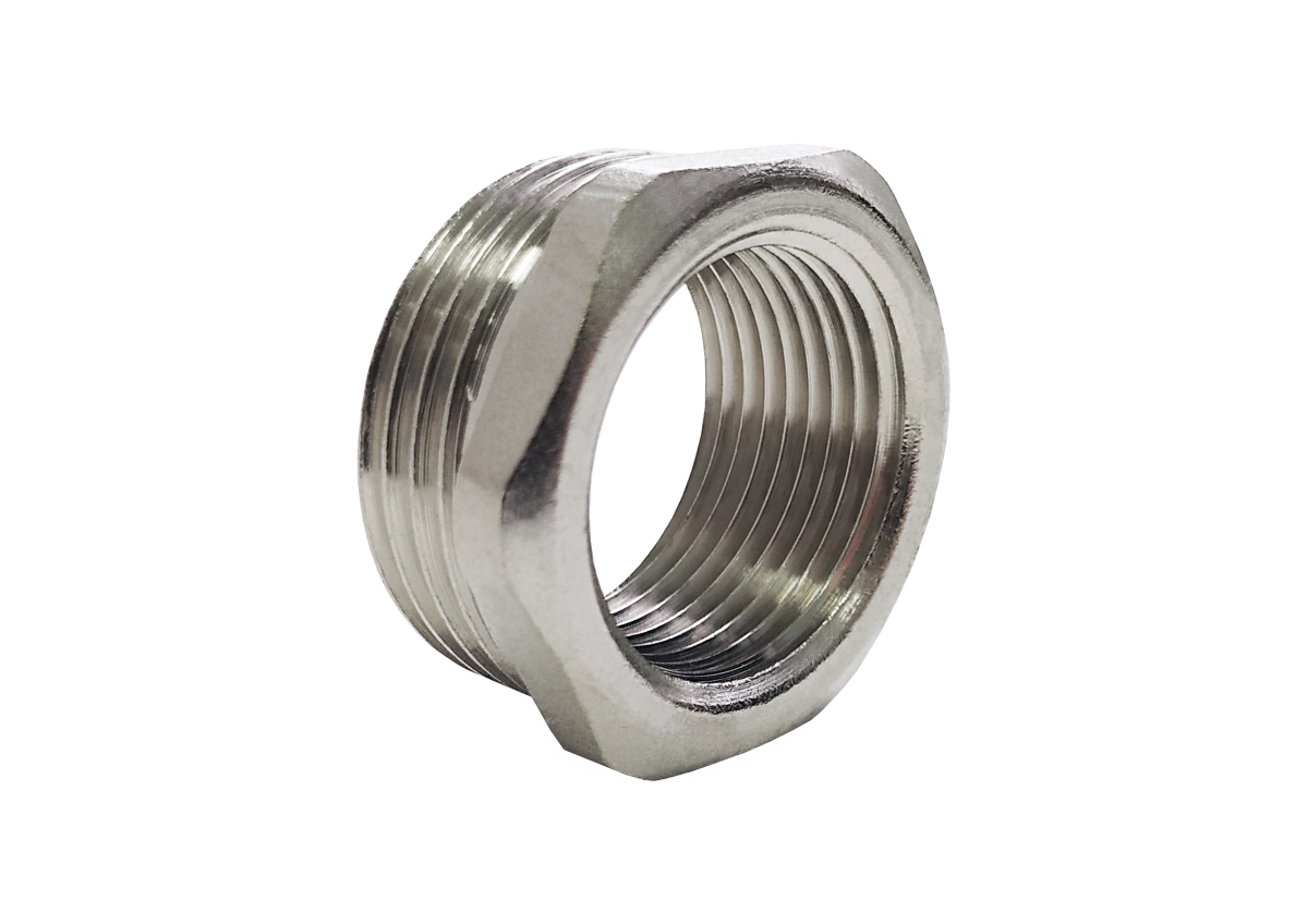 Футорка НИКЕЛИРОВАННАЯ VALFEX НР 1" - ВР 1/2" (180/10)