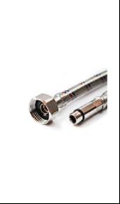 100 Гибкая подводка для смесителей VALFEX нерж.сталь М10*18-1/2"100 см (50)