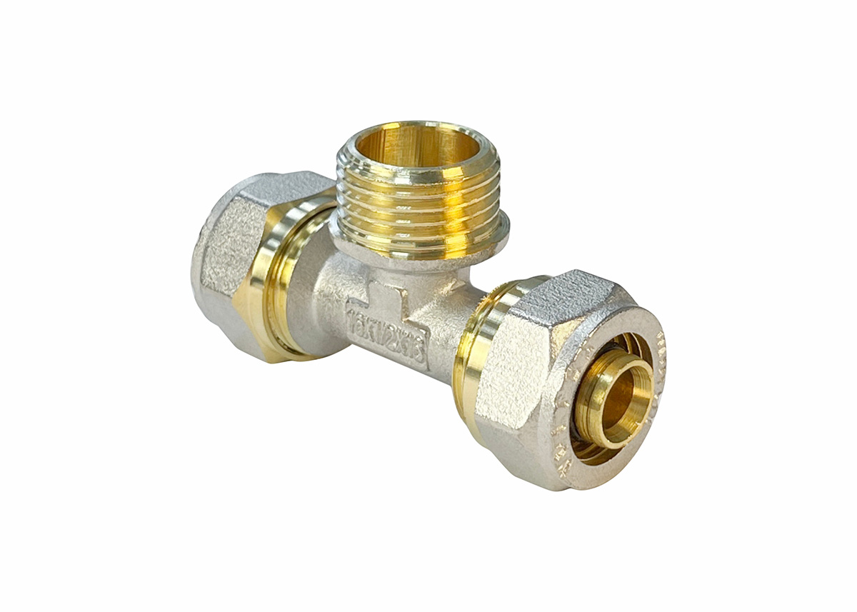 Тройник обжимной с переходом на НР VALFEX 26х3/4"х26 (60/5) К