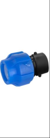 Муфта ПНД компр. соединительная c внутренней резьбой 20х1/2" (225/45) VALFEX