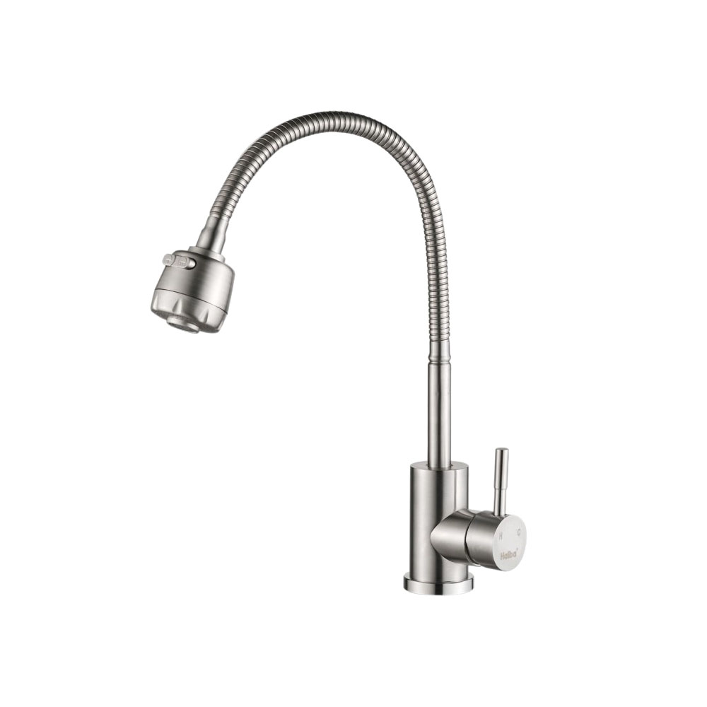 Смеситель для кухни, гибкий излив, нерж. сталь VALFEX Atria Steel (10)