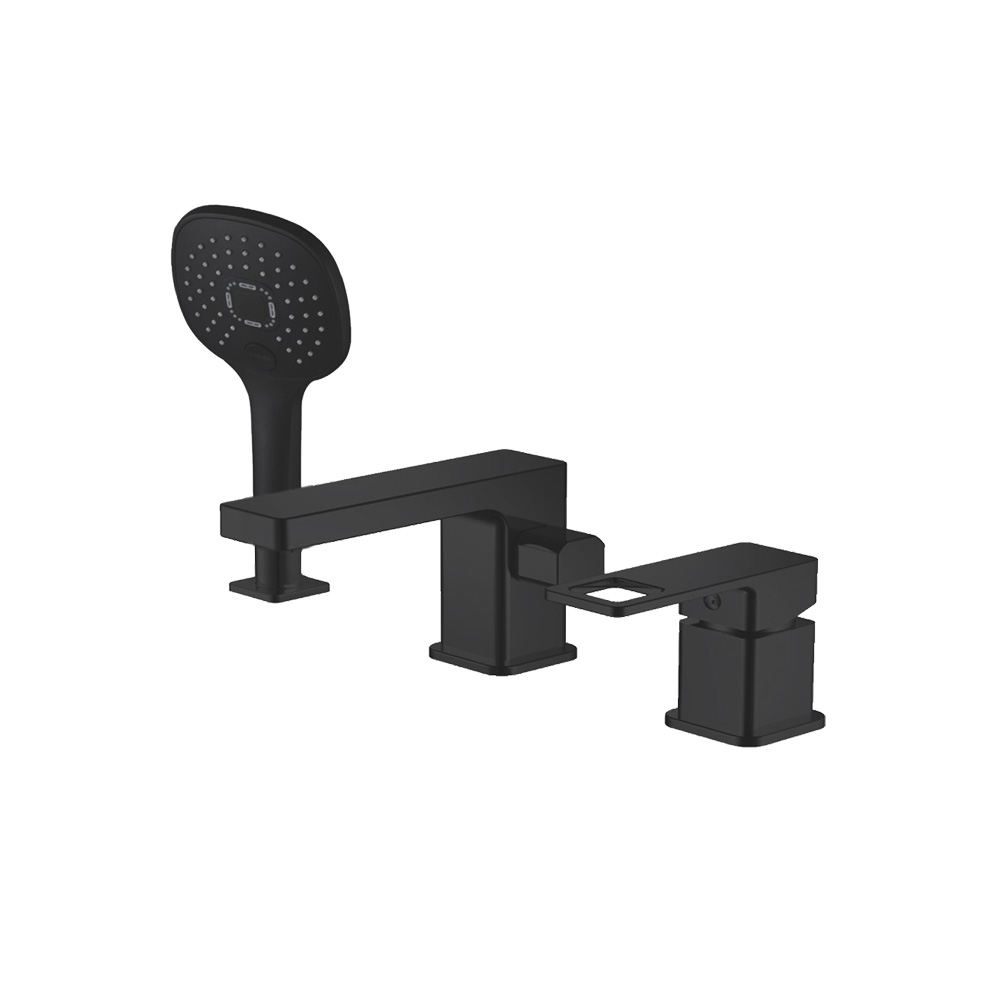 Смеситель для ванны на борт, 3 отверстия VALFEX Arcadia Сhrome (4)