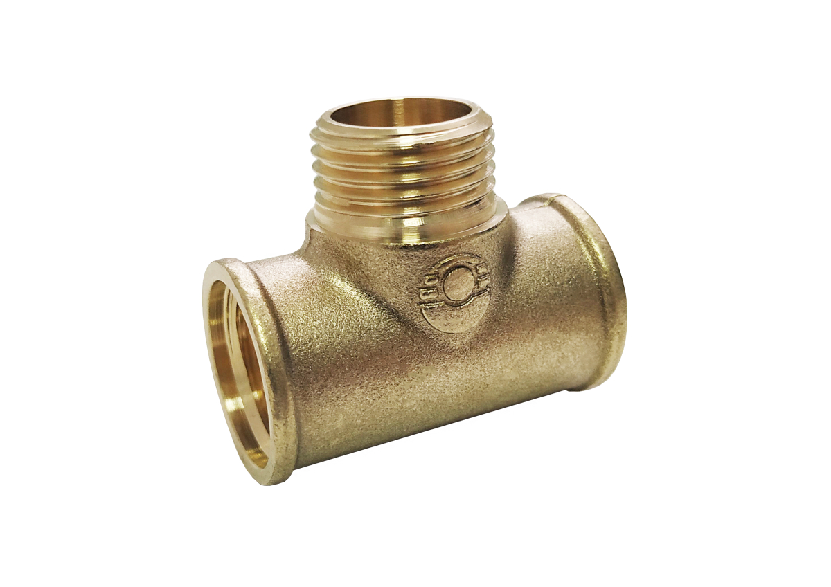 Тройник переходной с переходом на наружную резьбу VALFEX ВР 3/4"хНР 1/2"хВР 1/2" (80/10)