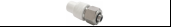 Комбинированная муфта для соединения PPR-PEX труб 20х16 (200/20) (Valfex) БЕЛАЯ К