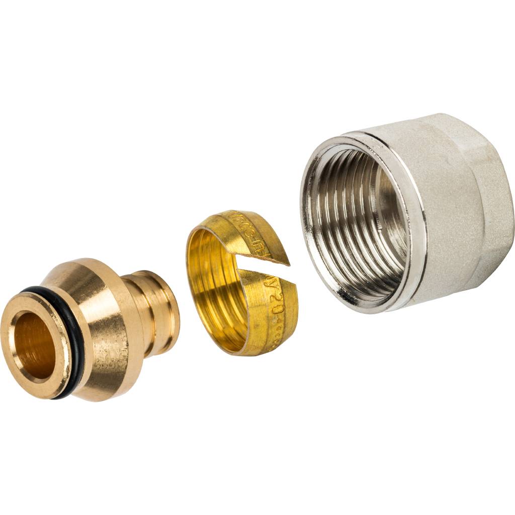 Фитинги компрессионные для труб PE-X, 20х2,8х3/4"
