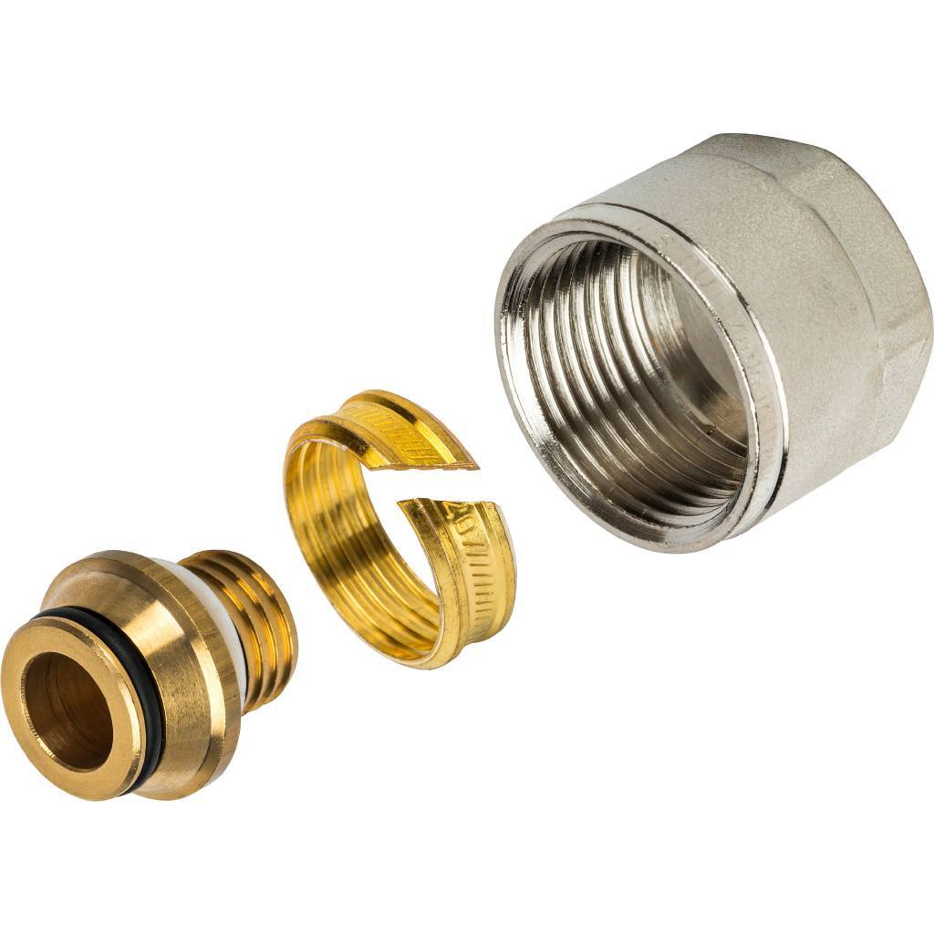 Фитинги компрессионные для труб PE-Xb/AL/PE-Xb, 20х2,0х3/4"