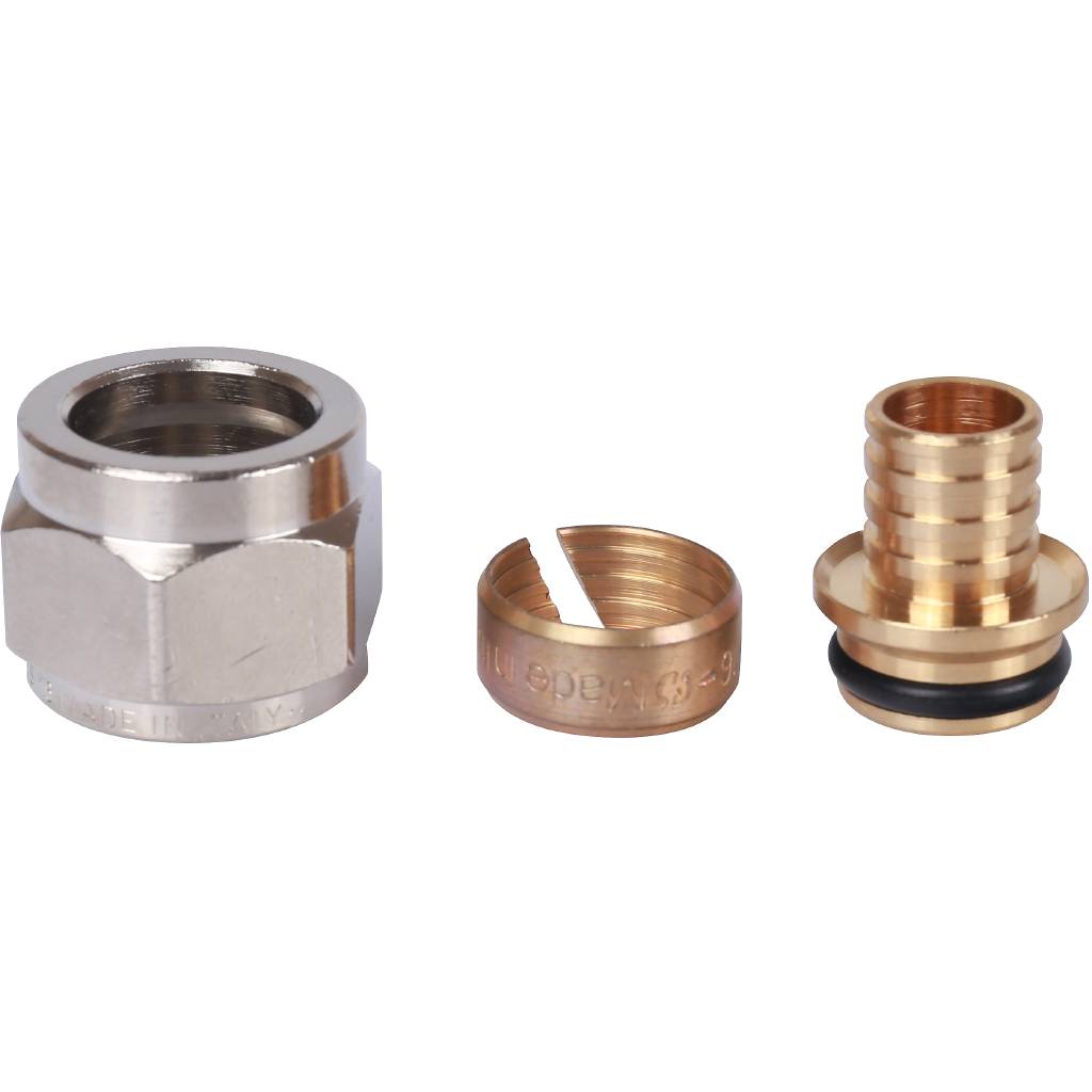 Фитинги компрессионные для труб PE-X, 16х2,0х1/2"