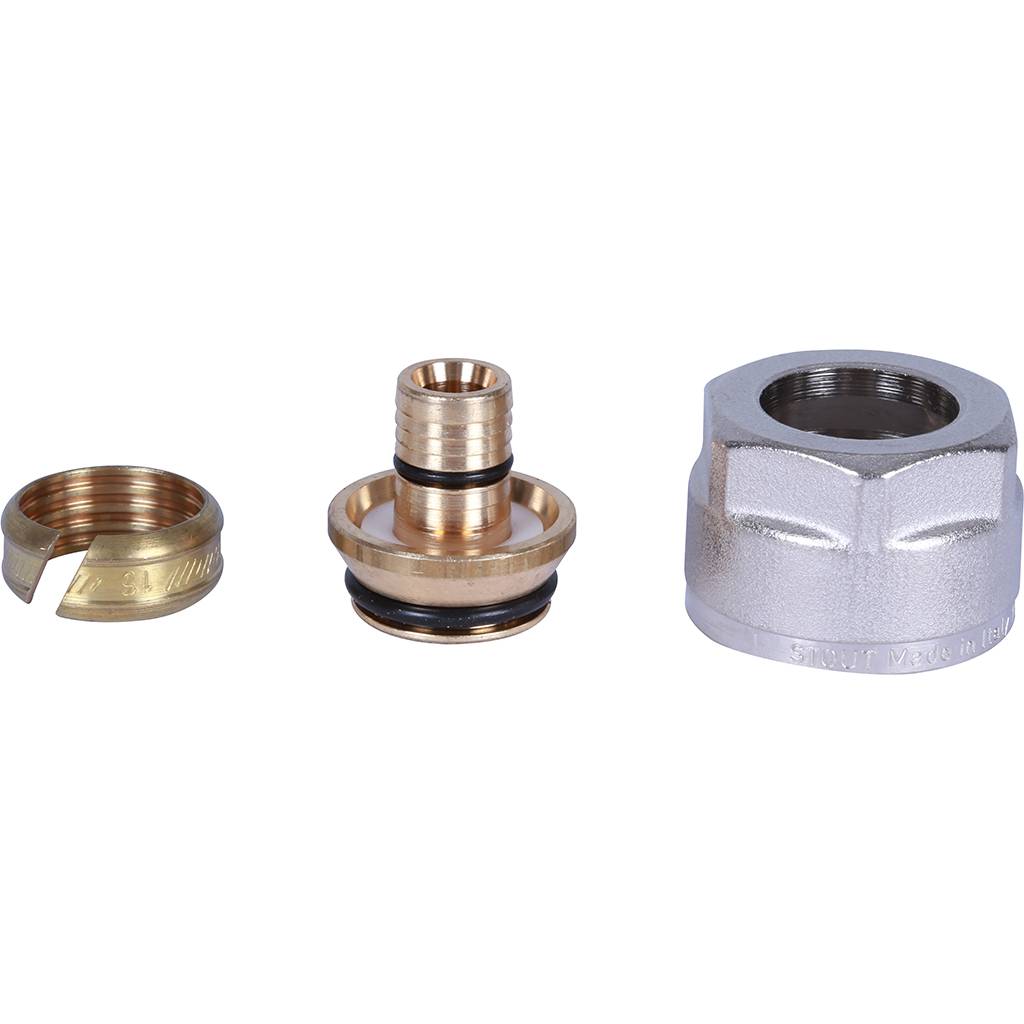 Фитинги компрессионные для труб PE-Xc/AL/PE-Xc, 16х2,6х3/4"