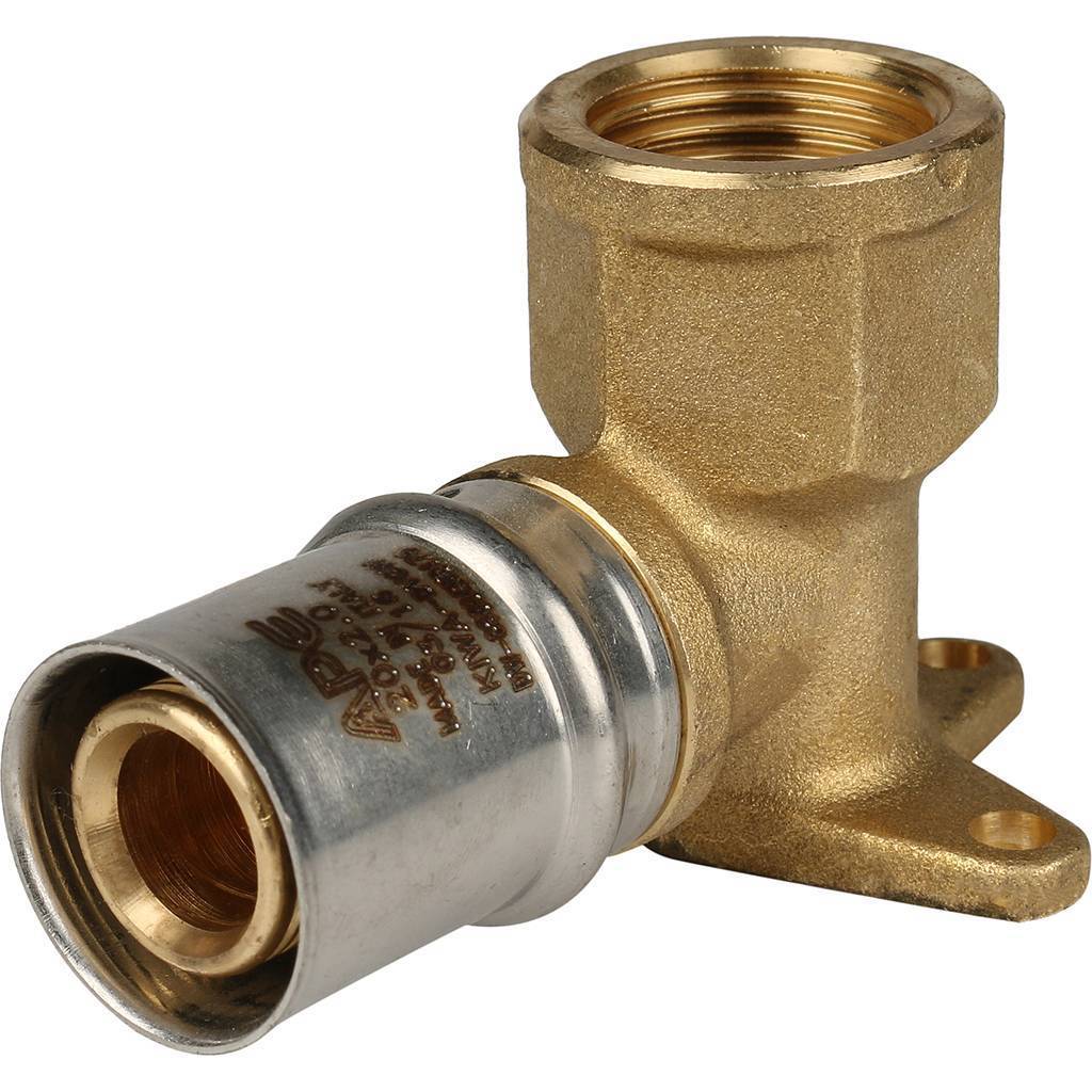 Угольник настенный с креплением короткий, 1/2"х20