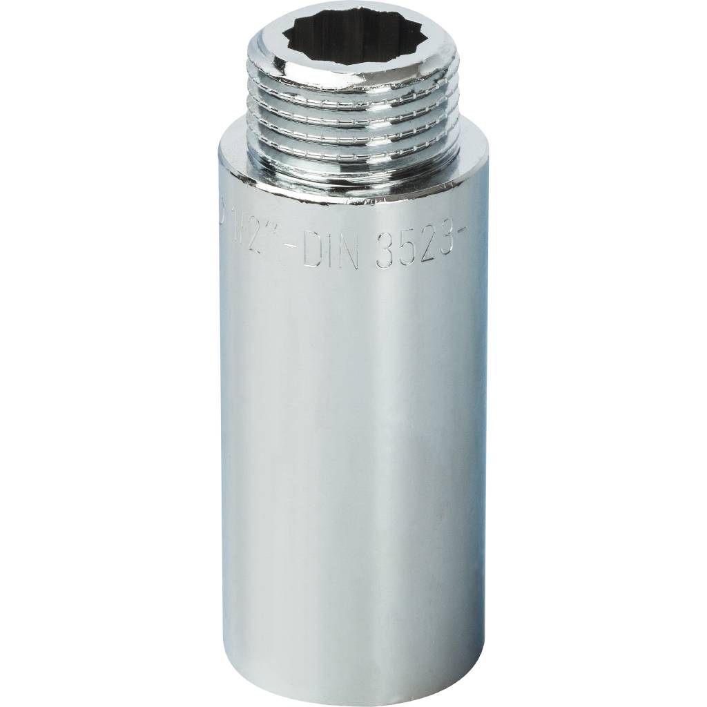 Удлинитель внутренняя/наружная резьба хромированный, 1/2"X55