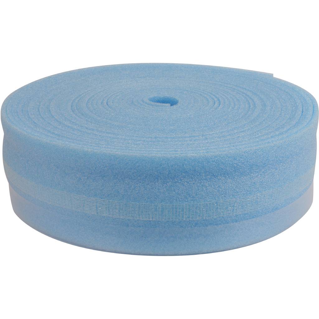 Демпферная лента с защитным фартуком и клейкой стороной, 150х10х25000