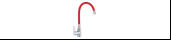 Смеситель для кухни, гибкий силиконовый излив, латунь VALFEX Estreya Chrome Red (10)