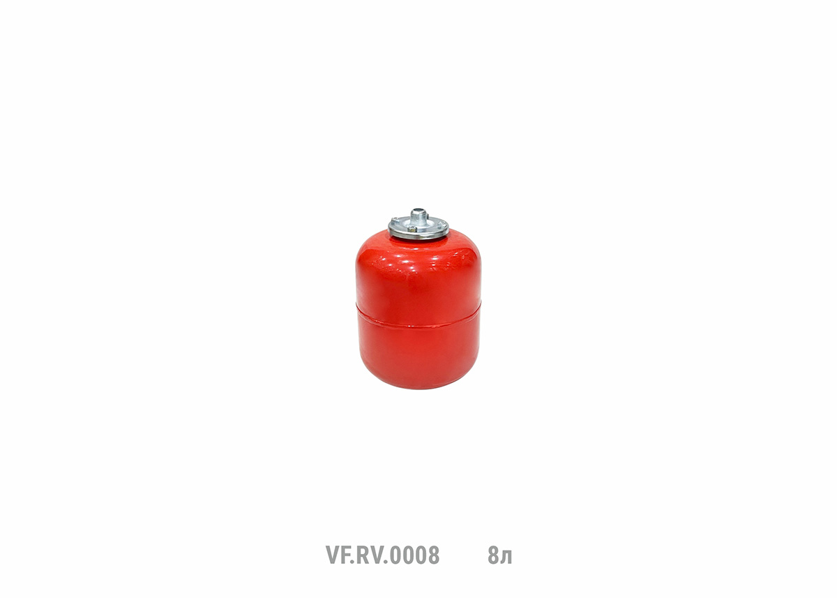 Расширительный бак верт. VALFEX .RV 80л. (КРАСНЫЙ) (с мал. ножками) (8 шт./пал.)