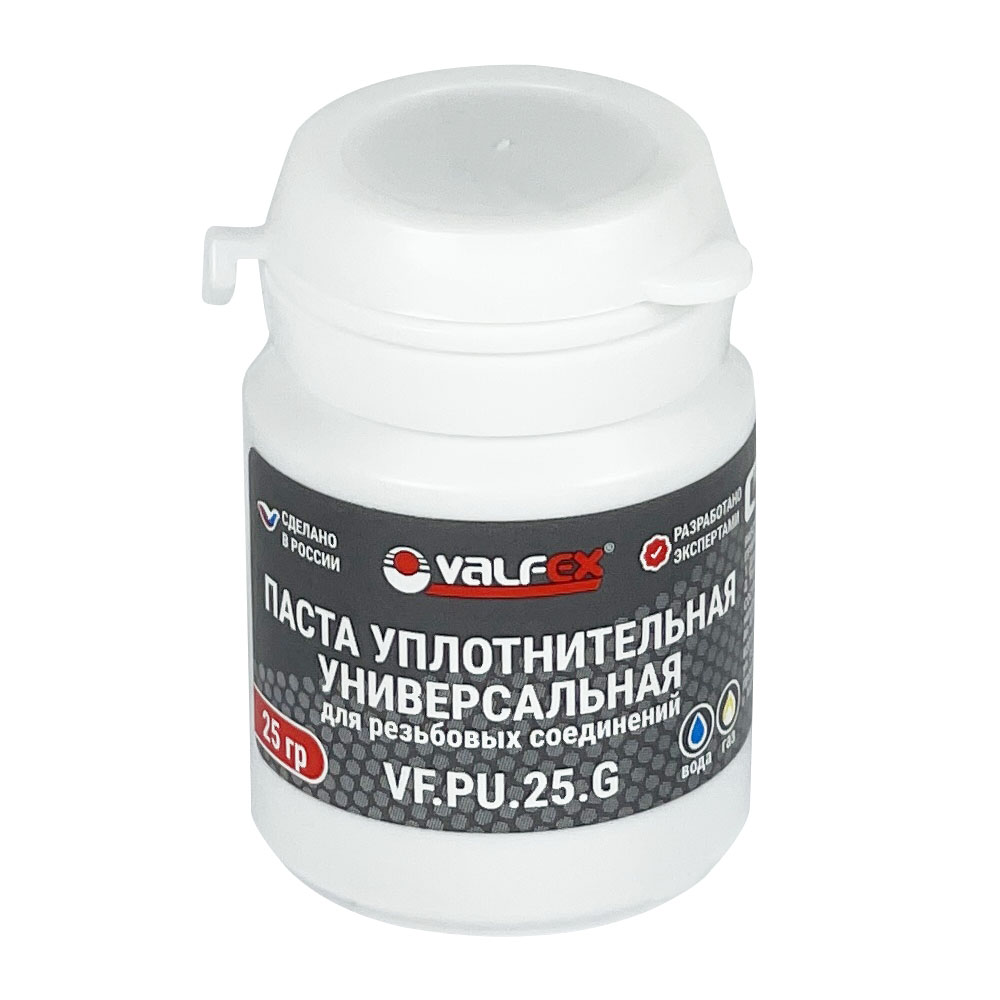 Паста уплотнительная универсальная VALFEX 25 г (Вода, газ) (150)