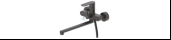 Смеситель для ванны, длинный излив, латунь VALFEX Avior Black (8)