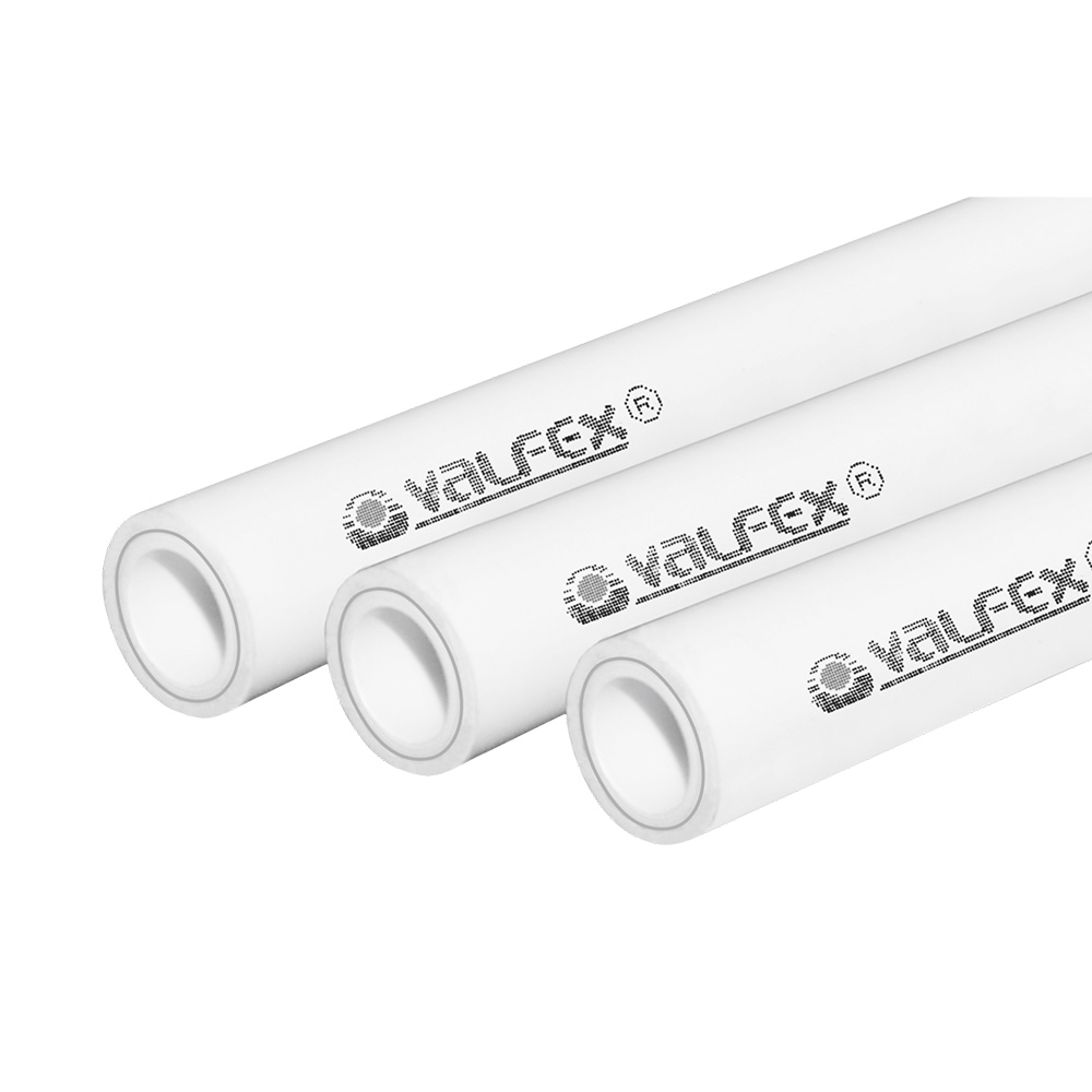 Труба армированная ALUMINIUM, SDR 6 PN25, ф 40х6,7 мм (40) (Valfex), 4м БЕЛАЯ