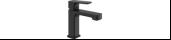 Смеситель для раковины, латунь, VALFEX Antlia Black (10)